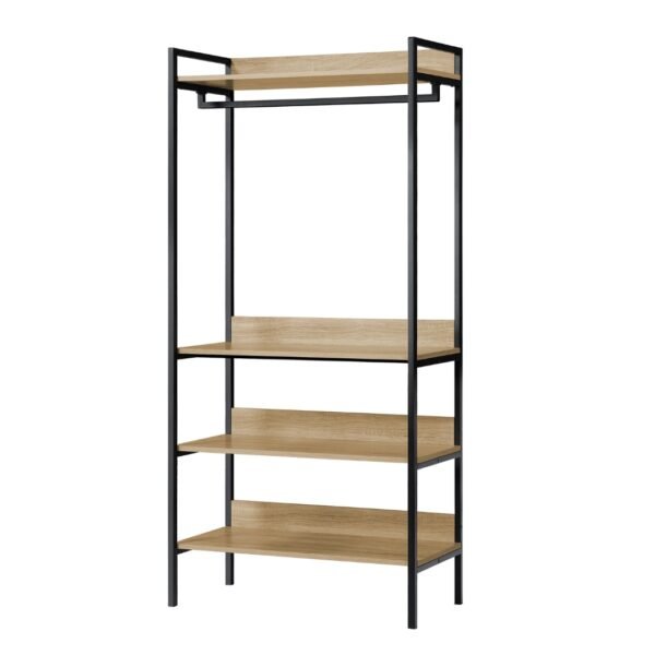 Open Concept Shelf Storage Garment Rack