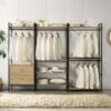 Open Concept Double Layer Garment Rack