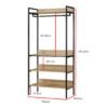 Open Concept Shelf Storage Garment Rack