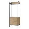 Open Concept Drawer Storage Garment Rack