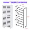 xr:d:DAFIFf85bZc:4829,j:3443424170061079506,t:24032009 4 Door High Wooden Shoe Cabinet-White