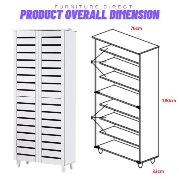 xr:d:DAFIFf85bZc:4829,j:3443424170061079506,t:24032009 4 Door High Wooden Shoe Cabinet-White