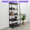 4 Tier Ladder Book Shelf-Dark Wenge