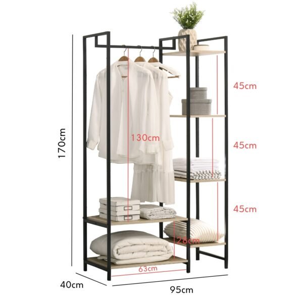 Prism-WARDROBE-SIZE.jpg Open Concept Wardrobe Garment Rack