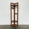 Wooden Corner Garment Rack-Walnut