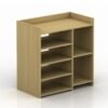70cm Open Shoe Rack-Oak
