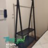 TESTIMONY-ATSUTA-RACK-CAPP-1.jpg Wooden A-Shaped Garment Rack-Cappuccino