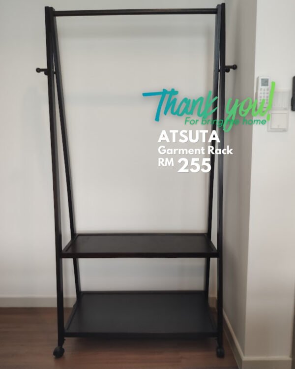 TESTIMONY-ATSUTA-RACK-CAPP-2.jpg Wooden A-Shaped Garment Rack-Cappuccino
