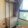 Open Concept Drawer Storage Garment Rack