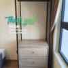 Open Concept Drawer Storage Garment Rack