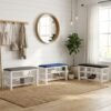 80cm Storage Shoe Bench-3 Colors