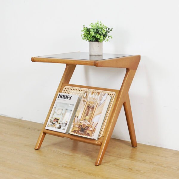 VIENA-MAGAZINE-RACK-5.jpg Magazine Rack Side Table-Light Walnut