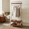 Wooden Garment Rack -Walnut