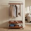 Wooden Garment Rack -Walnut