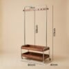 Wooden Garment Rack -Walnut
