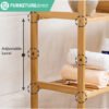 468 Solid Bamboo 4 Tier Storage Rack