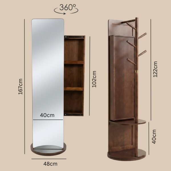 lusso-CY06-4.jpg Swivel Wooden Standing Mirror-Walnut