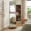 lusso-CY06-9.jpg Swivel Wooden Standing Mirror-Walnut
