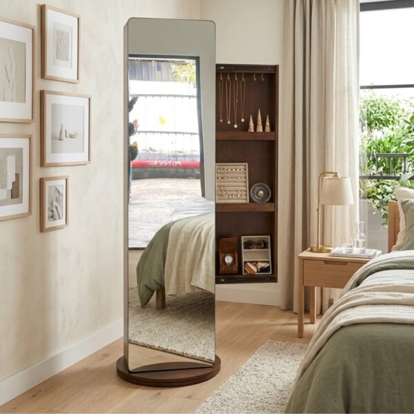lusso-CY06-9.jpg Swivel Wooden Standing Mirror-Walnut