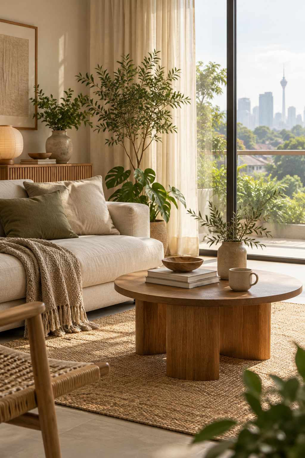 Warm, organised home interior