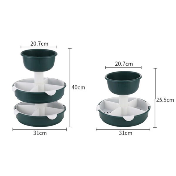 Swivel Steamboat Ingredient Multipurpose Tray-3 Tier
